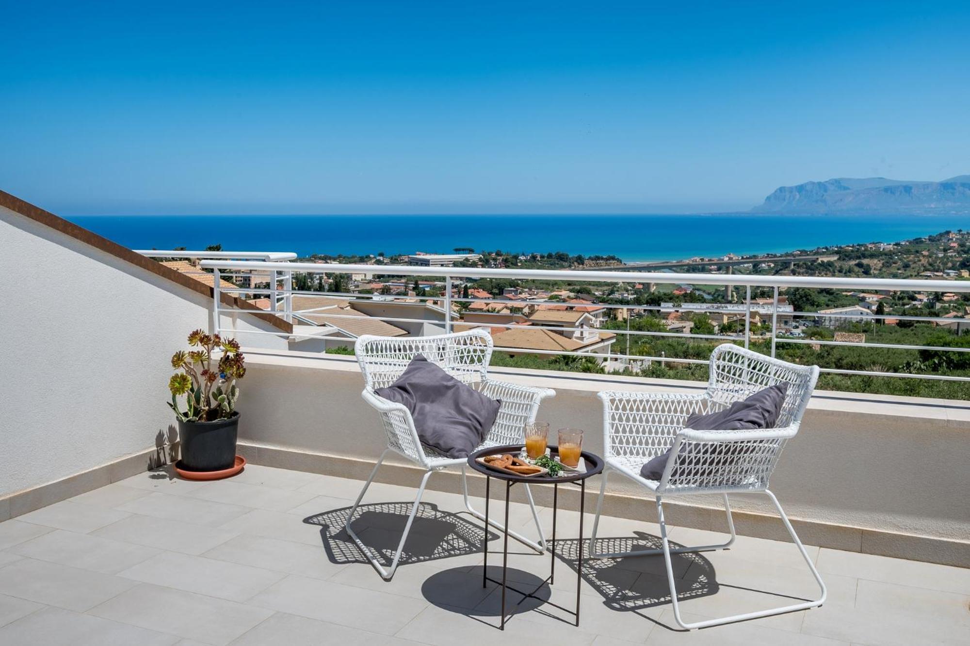 Villa Maria Con Piscina E Vista Mare Castellammare del Golfo Phòng bức ảnh